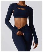 Load image into Gallery viewer, Nude Seamless Contour Knit Longline Performance Top