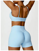 Load image into Gallery viewer, Contoured Padded Sling Seamless Sports Bra Quick Dry