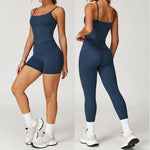 Load image into Gallery viewer, Performance Contour Seamless Two Piece Yoga Bra Set Nylon