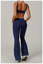 Load image into Gallery viewer, Contoured High Waist Seamless Bell Bottom Leggings