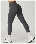 Load image into Gallery viewer, V Back Swept High Waist Contoured Leggings With Performance