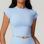 Load image into Gallery viewer, Breathable Seamless Studio Tee Nylon Knit For Running