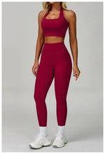 Load image into Gallery viewer, 2 Piece Contouring Sculpted Yoga Ensemble Performance