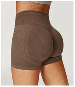 Load image into Gallery viewer, High Waist Sandwashed Performance Yoga Shorts LuxeLine