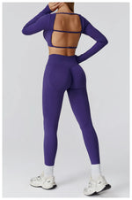 Load image into Gallery viewer, Seamless Premium Athleisure 2 Piece Leggings Set Nylon