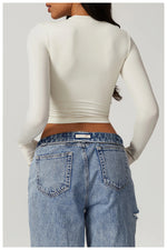 Load image into Gallery viewer, Breathable Seamless Contour Long Sleeve Top Performance