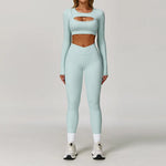 Load image into Gallery viewer, Premium Performance Knit Yoga Set With Contoured Leggings