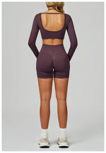 Load image into Gallery viewer, Seamless Contour 2-Piece Contemporary Yoga Set Breathable