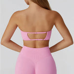 Load image into Gallery viewer, Seamless Contour Yoga Bra Open Back For Athleisure Wear