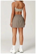 Load image into Gallery viewer, High Waist Contoured Breathable Yoga Short Skirt