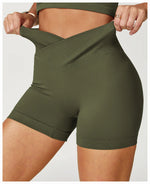 Load image into Gallery viewer, Seamless High Waist Studio Shorts Performance Luxe Elite