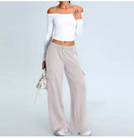 Load image into Gallery viewer, Off Shoulder Contour Seamless Athleisure Top Nylon