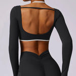 Load image into Gallery viewer, Luxurious Backless Yoga Top Breathable Contour Performance