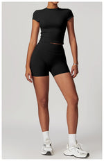 Load image into Gallery viewer, Performance Contoured Seamless Yoga Shirt Quick Dry