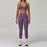 Load image into Gallery viewer, Two Piece Contour Seamless Performance Yoga Ensemble