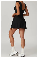 Load image into Gallery viewer, Backless Long Sleeve Contoured Bodysuit Jumpsuit