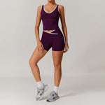 Load image into Gallery viewer, Breathable Two Piece Performance Yoga Set Contour Leggings