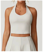 Load image into Gallery viewer, Halter Seamless Yoga Bra Vest with High Performance Fabric