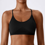 Load image into Gallery viewer, Breathable Cross Strap Contour Seamless Performance Bra