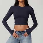 Load image into Gallery viewer, Breathable Seamless Contour Long Sleeve Top Performance