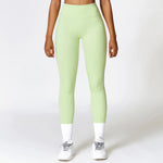 Load image into Gallery viewer, High Waist Contour Seamless Yoga Leggings With Performance