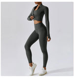 Load image into Gallery viewer, Three Piece Contoured Yoga Set Athleisure Signature