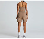 Load image into Gallery viewer, Feather Light Bra Interlocking Open Back Halter Contour