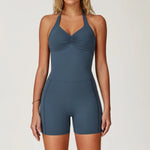 Load image into Gallery viewer, Contoured Seamless Performance Jumpsuit Set Polyester