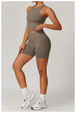 Load image into Gallery viewer, Seamless Contour Performance Fabric Two Piece Yoga Set