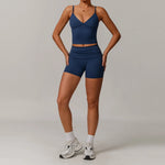 Load image into Gallery viewer, 2 Piece Seamless Contour Yoga Set Nylon Spandex Blend