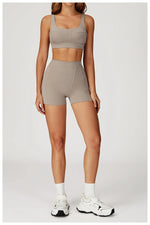 Load image into Gallery viewer, Two-Piece Contoured Breathable Yoga Set Leggings Silhouette