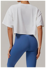 Load image into Gallery viewer, Moisture Wicking Luxe Contour Yoga Top Short Sleeve