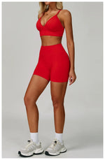 Load image into Gallery viewer, Two Piece Contour Seamless Performance Yoga Ensemble