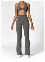 Load image into Gallery viewer, Contoured Flared Leggings With High Waist Silhouette