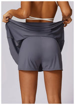 Load image into Gallery viewer, Seamless Performance Tennis Skort with Breathable Knit