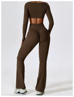 Load image into Gallery viewer, Soft Stretch Contour Two Piece Yoga Silhouette Leggings
