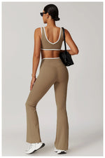 Load image into Gallery viewer, Color Block Bra Contoured Feather Weight Breathable