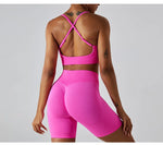 Load image into Gallery viewer, Seamless Contour 2 Piece Sculpted Yoga Wear Breathable