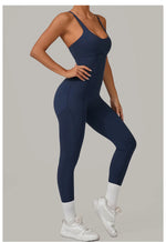 Load image into Gallery viewer, Luxe Sleeveless Yoga Jumpsuit Nylon Spandex