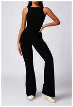 Load image into Gallery viewer, Sculpted Yoga Jumpsuit Ultra Breathable Nylon Knit Fabric