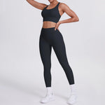Load image into Gallery viewer, Ultra Luxe Contour Yoga Wear 2 Piece Leggings Nylon