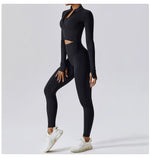Load image into Gallery viewer, Luxurious Contoured Yoga Jacket With Nylon Zip Front
