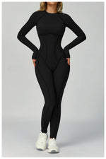 Load image into Gallery viewer, Seamless Contour Yoga Tracksuit Set Performance Wear