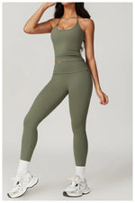 Load image into Gallery viewer, Ultra Light Weight Hanging Neck Sports Bra Breathable