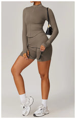 Load image into Gallery viewer, Seamless Contour Performance Fabric Two Piece Yoga Set