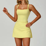 Load image into Gallery viewer, Luxe Contour 2 Piece Yoga Wear Ensemble Nylon Knit Fabric