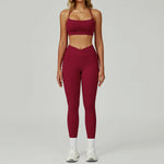 Load image into Gallery viewer, Two Piece Ultra Performance Yoga Luxe Set High Waist Band