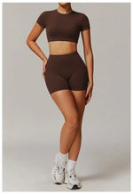 Load image into Gallery viewer, Seamless Contour Two Piece Yoga Set Luxe Performance Wear
