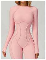 Load image into Gallery viewer, Seamless Contour Yoga Tracksuit Set Performance Wear