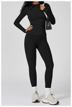 Load image into Gallery viewer, Luxurious Contour 2 Piece Yoga Athleisure Set Nylon